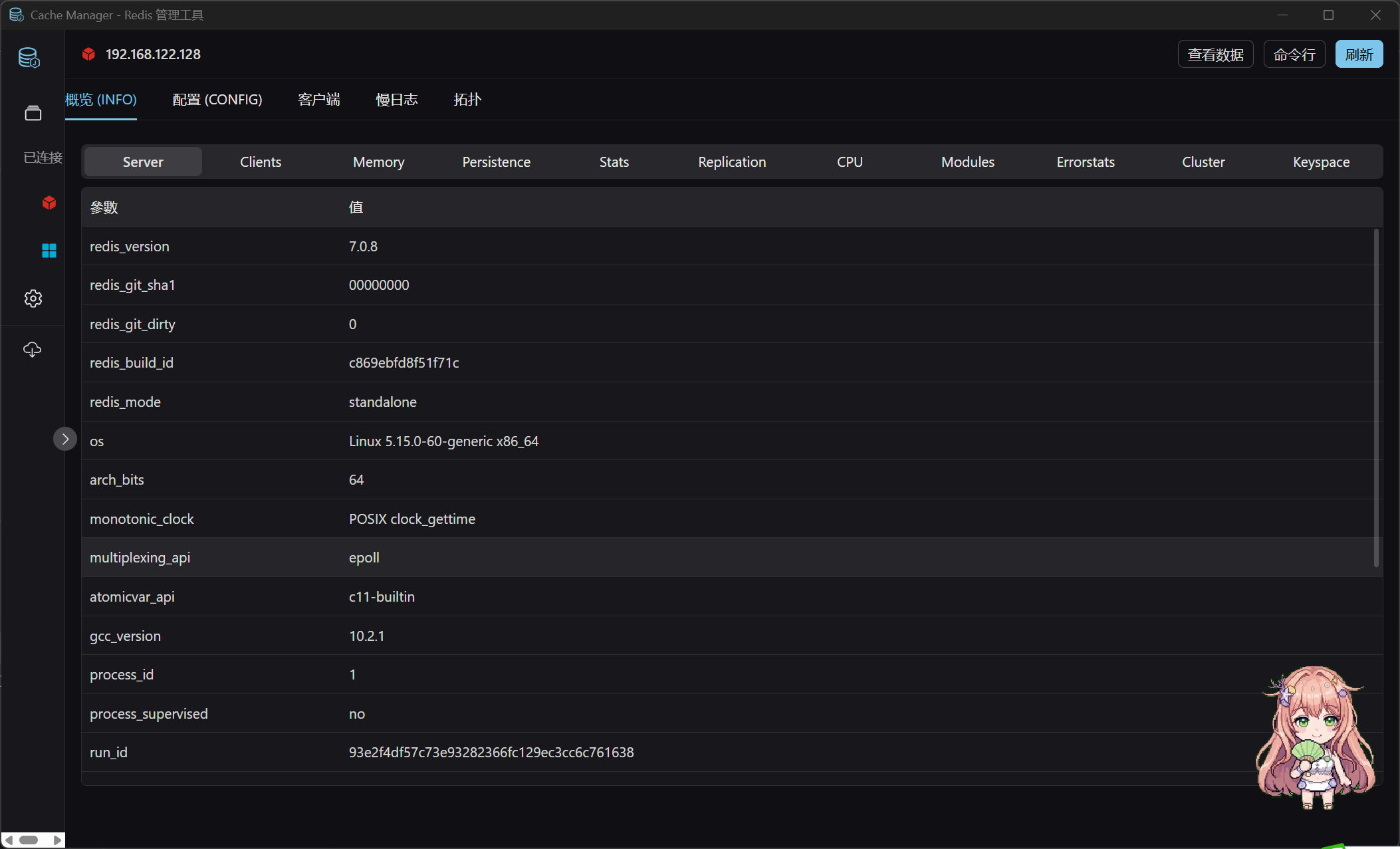 Redis server info